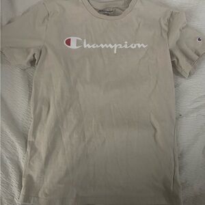 Champion Light Beige Crewneck Tee